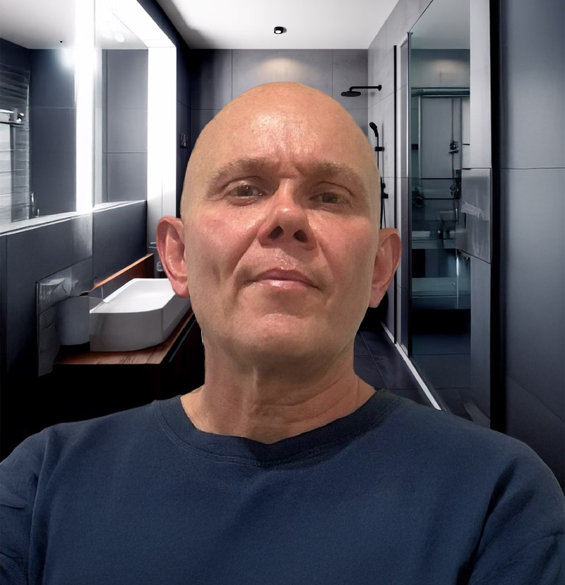 A picture of Darren Jenkins, owner of Prestige Bathroom Installations
